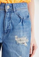 Bayan Mavi Jean Şort