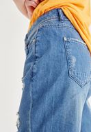 Bayan Mavi Jean Şort