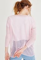 Bayan Pembe Viskon File Bluz