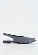 Bayan Gümüş Arkası Açık Ayakkabı