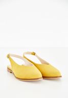 Bayan Sarı Arkası Açık Ayakkabı
