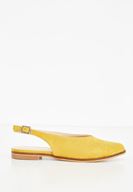 Bayan Sarı Arkası Açık Ayakkabı