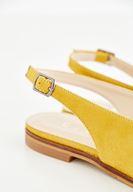 Bayan Sarı Arkası Açık Ayakkabı