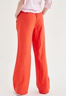Bayan Kırmızı Bağcık Detaylı Pantolon