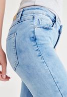 Bayan Mavi Dizi Yırtık Jean