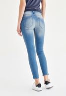 Bayan Mavi Dizi Yırtık Jean