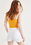 Bayan Turuncu Yaka Detaylı Atlet