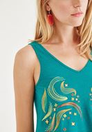 Bayan Yeşil Püsküllü Bluz