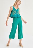 Bayan Yeşil Püsküllü Bluz