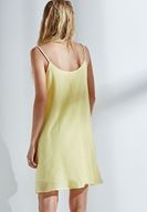 Bayan Sarı Askılı Mini Elbise
