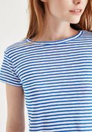 Bayan Çok Renkli Çizgili Tişört