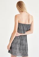 Bayan Siyah Straplez Elbise