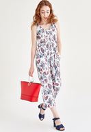 Bayan Çok Renkli Desenli Tulum