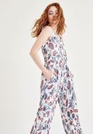 Bayan Çok Renkli Desenli Tulum