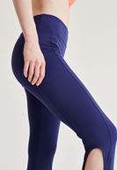 Bayan Lacivert Bağlamalı Spor Tayt