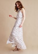 Bayan Çok Renkli Desenli Şifon Elbise