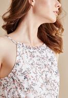 Bayan Çok Renkli Desenli Şifon Elbise