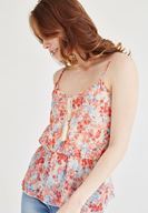 Bayan Çok Renkli Büzgülü Şifon Atlet