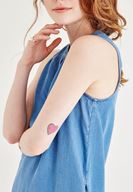 Bayan Mavi Kısa Denim Elbise