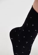 Bayan Gümüş Benekli Çorap