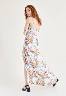 Bayan Çok Renkli Desenli Kısa Tulum