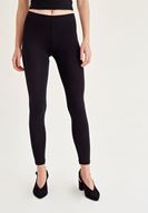 Bayan Siyah Viskon Tayt