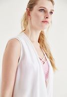 Bayan Beyaz Kruvaze Yaka Bluz