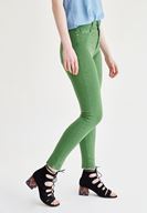 Bayan Yeşil Yüksek Bel Skinny Pantolon