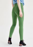 Bayan Yeşil Yüksek Bel Skinny Pantolon