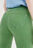 Bayan Yeşil Yüksek Bel Skinny Pantolon