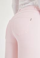 Bayan Pembe Yüksek Bel Skinny Pantolon