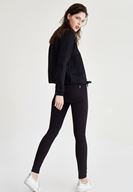 Bayan Siyah Yüksek Bel Skinny Pantolon