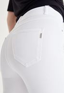 Bayan Beyaz Yüksek Bel Skinny Pantolon