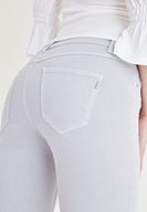 Bayan Gri Düşük Bel Dar Paça Pantolon