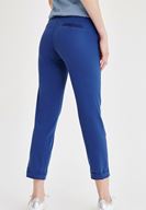 Bayan Mavi Boru Paça Pantolon