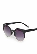 Bayan Siyah Yarım Çerçeveli Güneş Gözlüğü