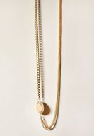 Bayan Çok Renkli Zincir Taş Detaylı Kolye