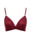 Bayan Bordo Sırt Detaylı Üçgen Büstiyer