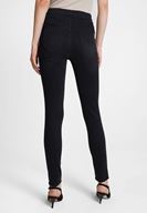 Bayan Siyah Paça Detaylı Ultra Yüksel Bel Denim Pantolon