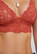 Bayan Kırmızı Dantelli Sırt Detaylı Büstiyer