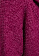 Bayan Mor Yaka Detaylı Uzun Hırka