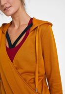 Bayan Sarı Kruvaze Detaylı Sweatshirt