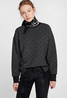 Bayan Çok Renkli Sim Detaylı Sweatshirt