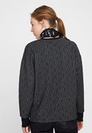 Bayan Çok Renkli Sim Detaylı Sweatshirt