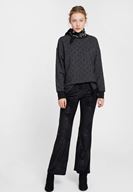 Bayan Çok Renkli Sim Detaylı Sweatshirt