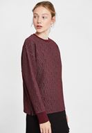 Bayan Çok Renkli Sim Detaylı Sweatshirt