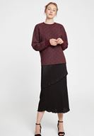 Bayan Çok Renkli Sim Detaylı Sweatshirt