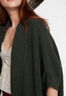 Bayan Yeşil Oversize Hırka