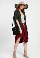 Bayan Yeşil Oversize Hırka