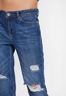 Bayan Mavi Girlfriend Denim Pantolon